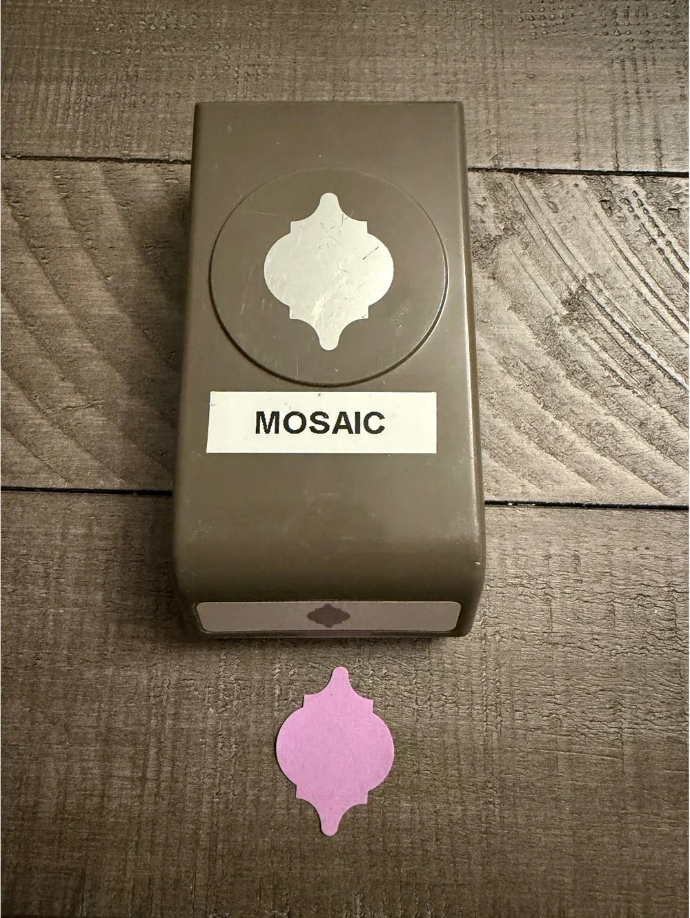 Stampin’ Up Mosaic shape punch